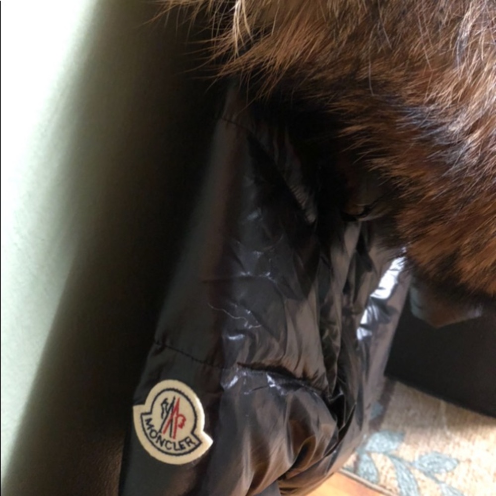 Moncler Black bubble down jacket.